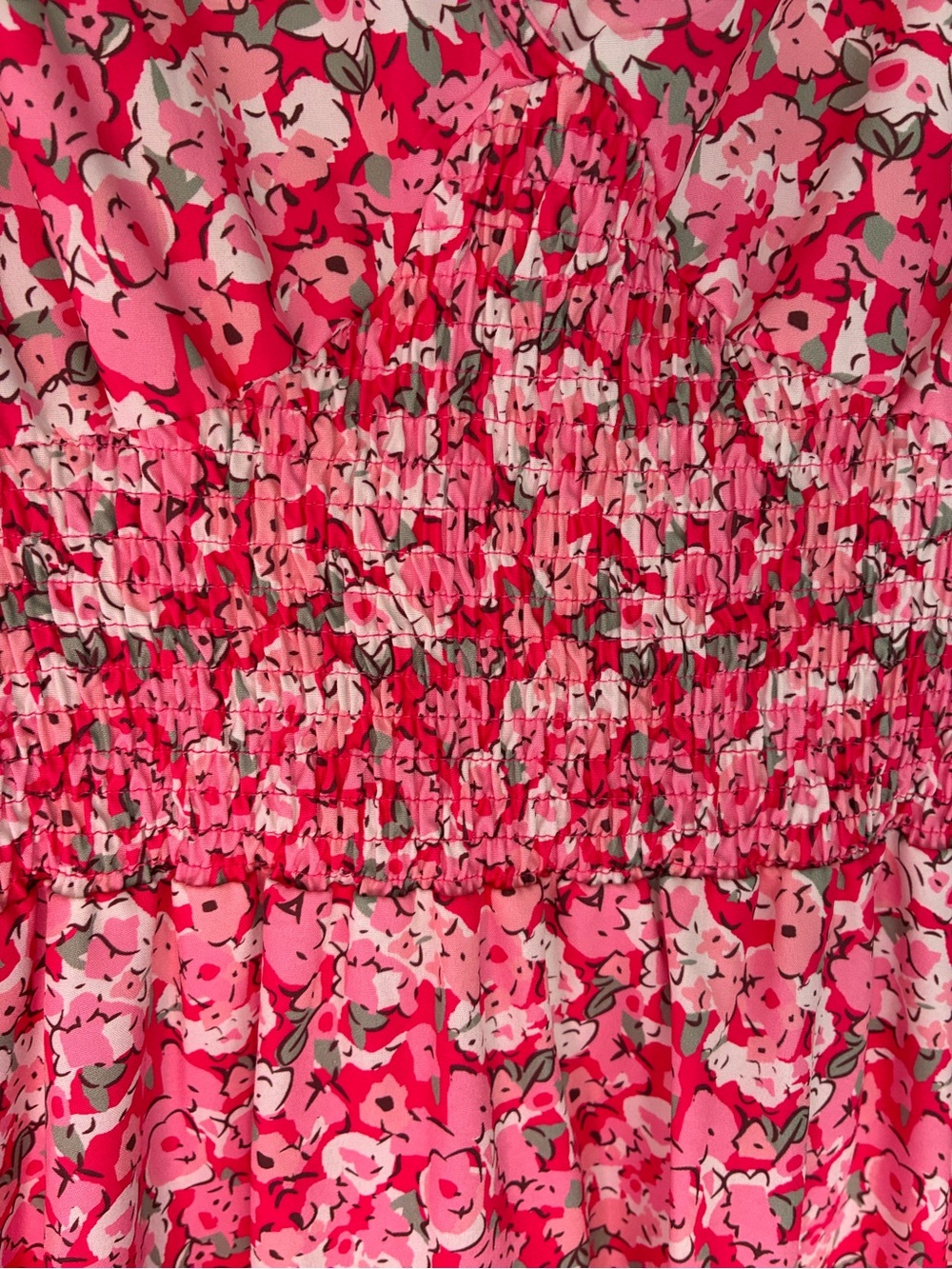Ladies Flowered DRESS.  Size Large. - Picture 3 of 5